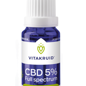 CBD Olie Full spectrum 5% 10ml van Vitakruid, iHealthy.nl.