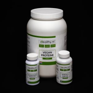 iHealthy Gezond aankomen pakket - Proteine-eiwit, Weerstandformule, Omega 3 visolie iHealthy.nl